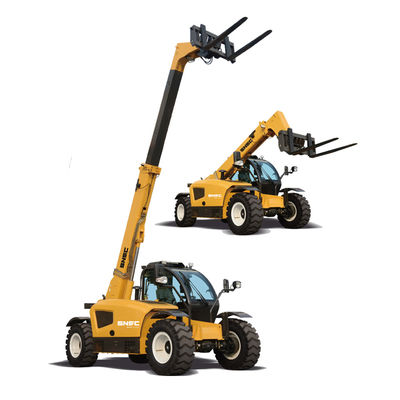 14m alcance 4 toneladas cargador lateral carretilla elevadora telescópica manipulador con motor diésel potente