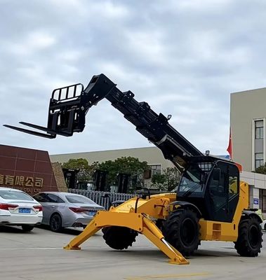 7 tonluk rotatörlü ve dizel güç kaynağı olan uzantılı teleskopik taşıyıcı forklift