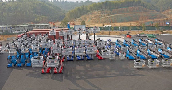 SNSC 14m 21m Teleskopik Bağlantılı Boom Lift Hidrolik Manlift / Havadan Çalışma Platformu