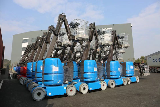 SNSC 14m 21m Teleskopik Bağlantılı Boom Lift Hidrolik Manlift / Havadan Çalışma Platformu