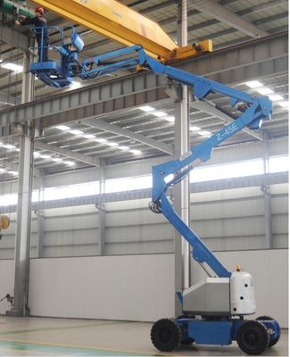 14m 16m 18m 20m Hava Teleskopik Boom Asansörleri DC Motor Hidrolik Bağlantılı Boom Asansörleri