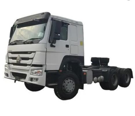 × 4 HW76 de Lhd 10Wheels 400Hp 6 de camion de tracteur de Sinotruk Howo blanc