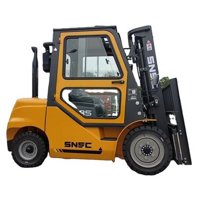 3.5 tonluk üç direkli dizel forklift off-road 4x4 engebeli arazi forklift enerji madenciliği
