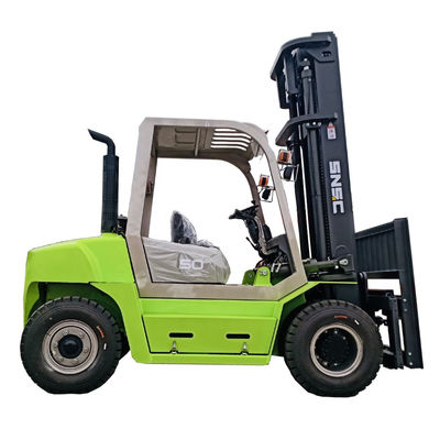 ZOOMLION Dizel motorlu çatal kaldırıcı 22500 LBS 10 ton yükleme kapasitesi Pnömatik lastiklerle