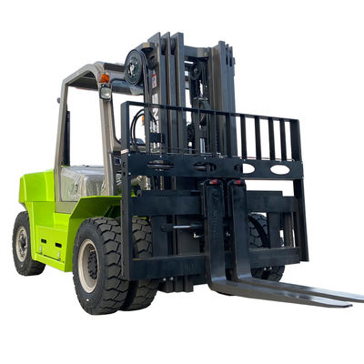 ZOOMLION Dizel motorlu çatal kaldırıcı 22500 LBS 10 ton yükleme kapasitesi Pnömatik lastiklerle