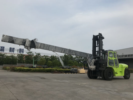 Elevadora elevadora de doble mástil de 10 toneladas con motor diesel y palanca de elevación de vidrio