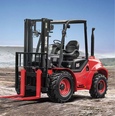 Camioneta elevadora con motor diesel de 5000 libras con control de joystick 4 para el manejo de materiales pesados al aire libre