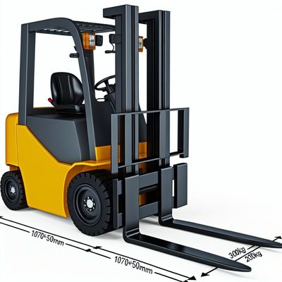 High Capacity Electric Forklift Fork Size 1070*150*50mm Rated Loading Capacity 3000Kg for Heavy Duty Material Handling