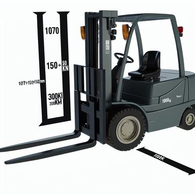 High Capacity Electric Forklift Fork Size 1070*150*50mm Rated Loading Capacity 3000Kg for Heavy Duty Material Handling