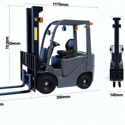 1070*150*50mm Fork Size Electric Walkie Stacker With 3000Kg Rated Loading Capacity And 140mm Ground Clearence In Industrial