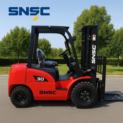 Camioneta elevadora de gas licuado de 4T con altura de elevación de 3-6 m y tenedores de 1220 mm para aplicaciones de trabajo pesado