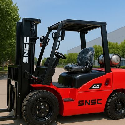 4T LPG Gas Forklift with 3m-6m Lifting Height and 1220mm Forks for Heavy Duty Applications