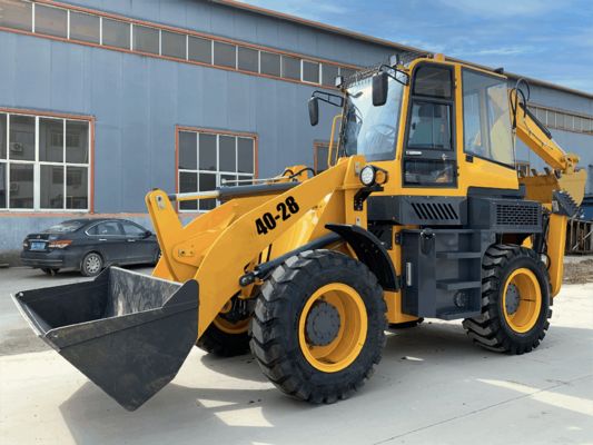 SNSC40-28 3000kg Backhole Loaders Featuring Robust Diesel Engines And High Stability
