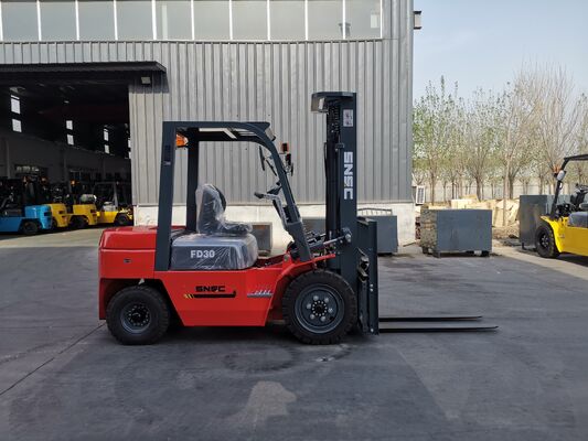 3 Ton Diesel Forklift Truk Tugas Berat 3000kg Kapasitas Beban Lemes Lift hidrolik