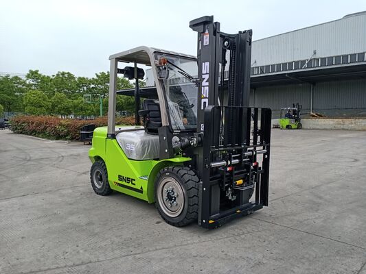 3 Ton Diesel Forklift Truck 3000kg Capacity Wide View Mast High Lifting Height 3000mm