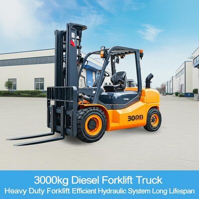 3000 kg Diesel-Forklift-Truck Schwerlast-Forklift effizientes Hydrauliksystem lange Lebensdauer