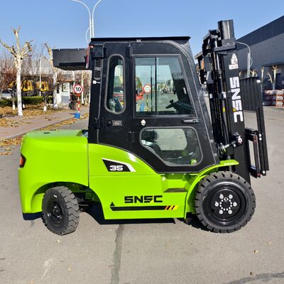 3.5 Ton Diesel Forklift with Reinforced Chassis and USA Curtis Controller for Heavy-Duty Operations