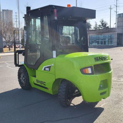 3.5 Ton Diesel Forklift with Reinforced Chassis and USA Curtis Controller for Heavy-Duty Operations