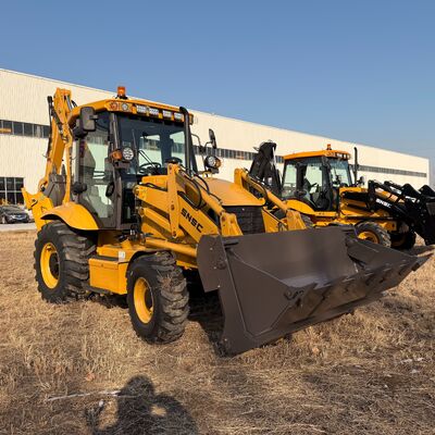 Heavy Duty 388 Backhoe Loader With High Ground Clearance And Strong Traction