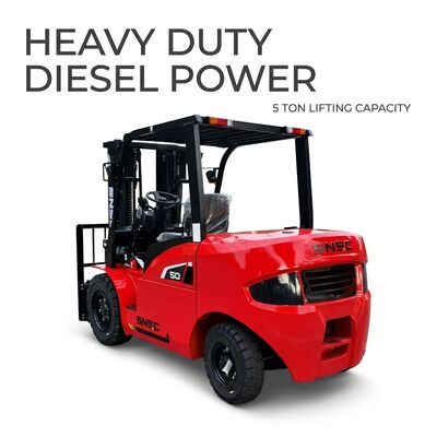 Heavy Load Diesel Forklift 5 Ton For Industrial Applications