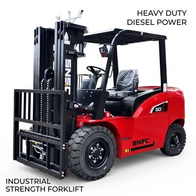 Heavy Load Diesel Forklift 5 Ton For Industrial Applications