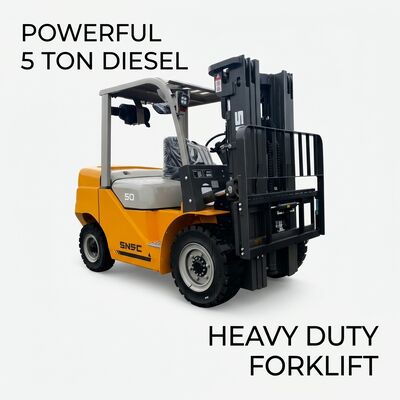 Zoomlion 5 Ton Diesel Forklift For Single Cylinder 6 Stroke Diesel Engine