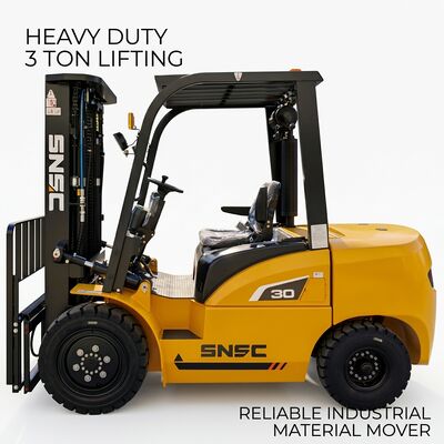 3 Ton Diesel Forklift With Powerful Engine And High Stability