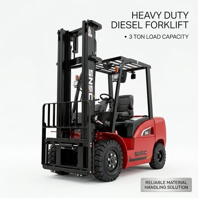 3 Ton Diesel Forklift Truck with 3000kg Load Capacity, Durable Construction, and Ergonomic Cabin