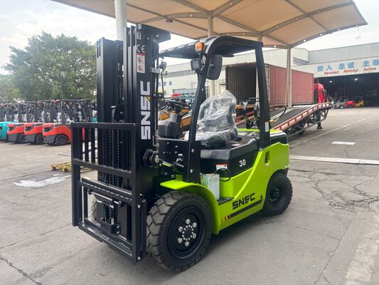 Heavy Duty 3 Ton Dual Fuel Forklift LPG Gasoline Wide View Mast Safety