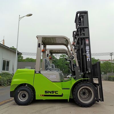 Stabil 3500kg Diesel Forklift 3,5 Ton Dengan Heavy Duty Mast System