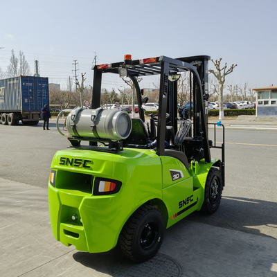 Heavy Duty 3 Ton Load Capacity LPG Gas Forklift with Japan Shimadzu Hydraulic Pumps and Adjustable Cab