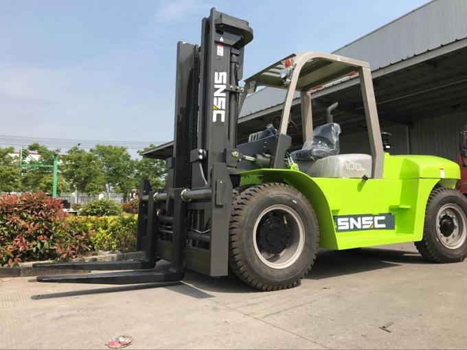  FD100 10 Ton Diesel Forklift With glass boom durable and high hardness material suitable for glass industry