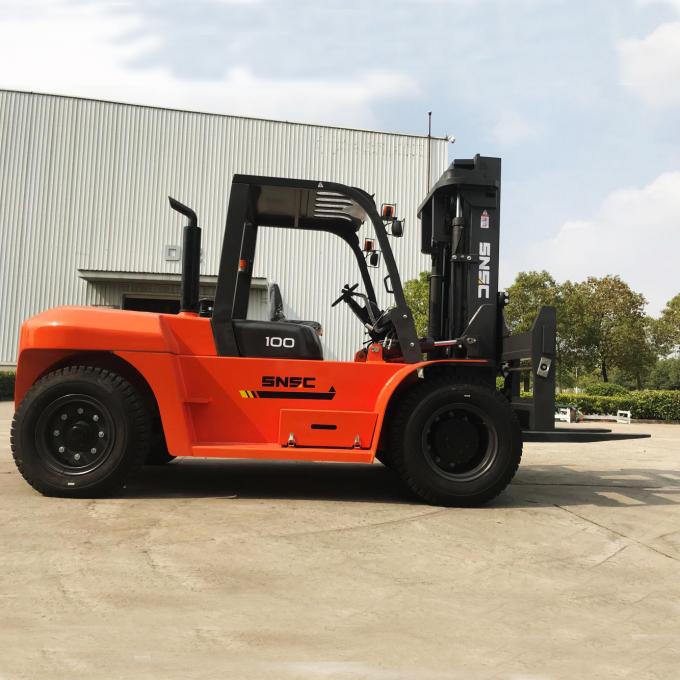  FD100 10 Ton Diesel Forklift With glass boom durable and high hardness material suitable for glass industry