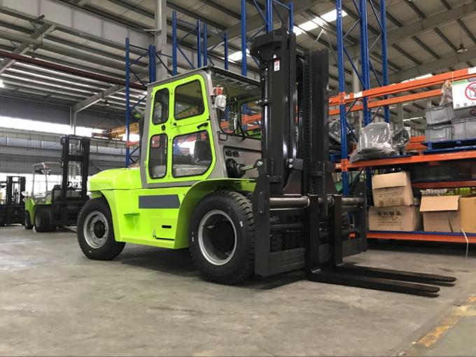  FD100 10 Ton Diesel Forklift With glass boom durable and high hardness material suitable for glass industry