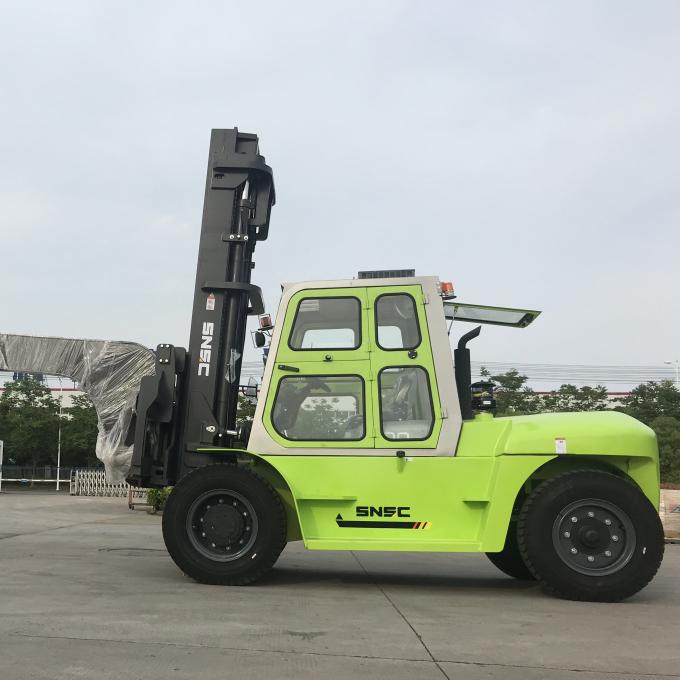  FD100 10 Ton Diesel Forklift With glass boom durable and high hardness material suitable for glass industry