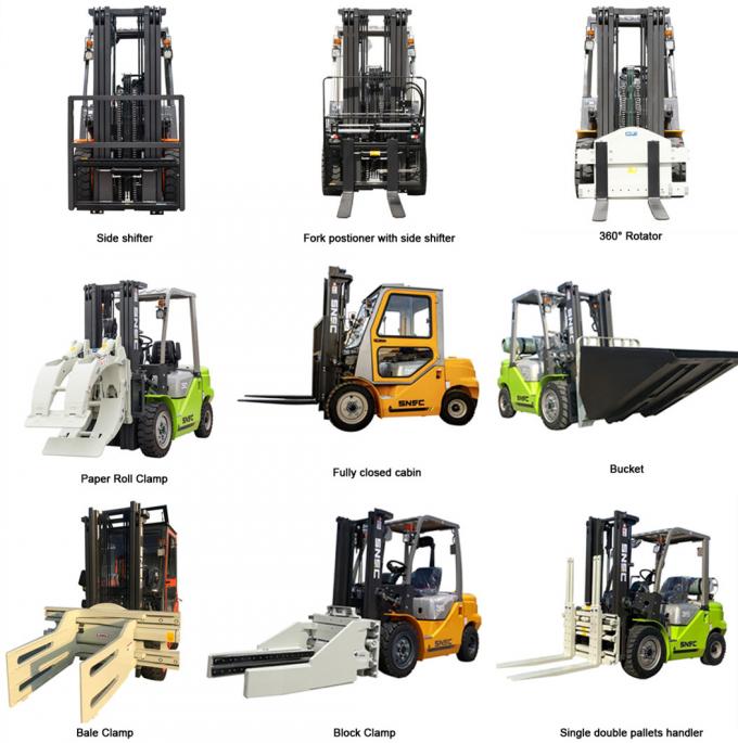  FD100 10 Ton Diesel Forklift With glass boom durable and high hardness material suitable for glass industry