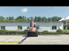 10 طن من شاحنات الديزل المزدوجة مع شفرة رفع الزجاج